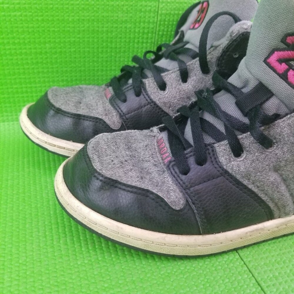 ✅Kids 2Y Jordan 1 Flight 4 Prem GP Hi Top Basketball Shoes Youth 828246-019 - Picture 13 of 16